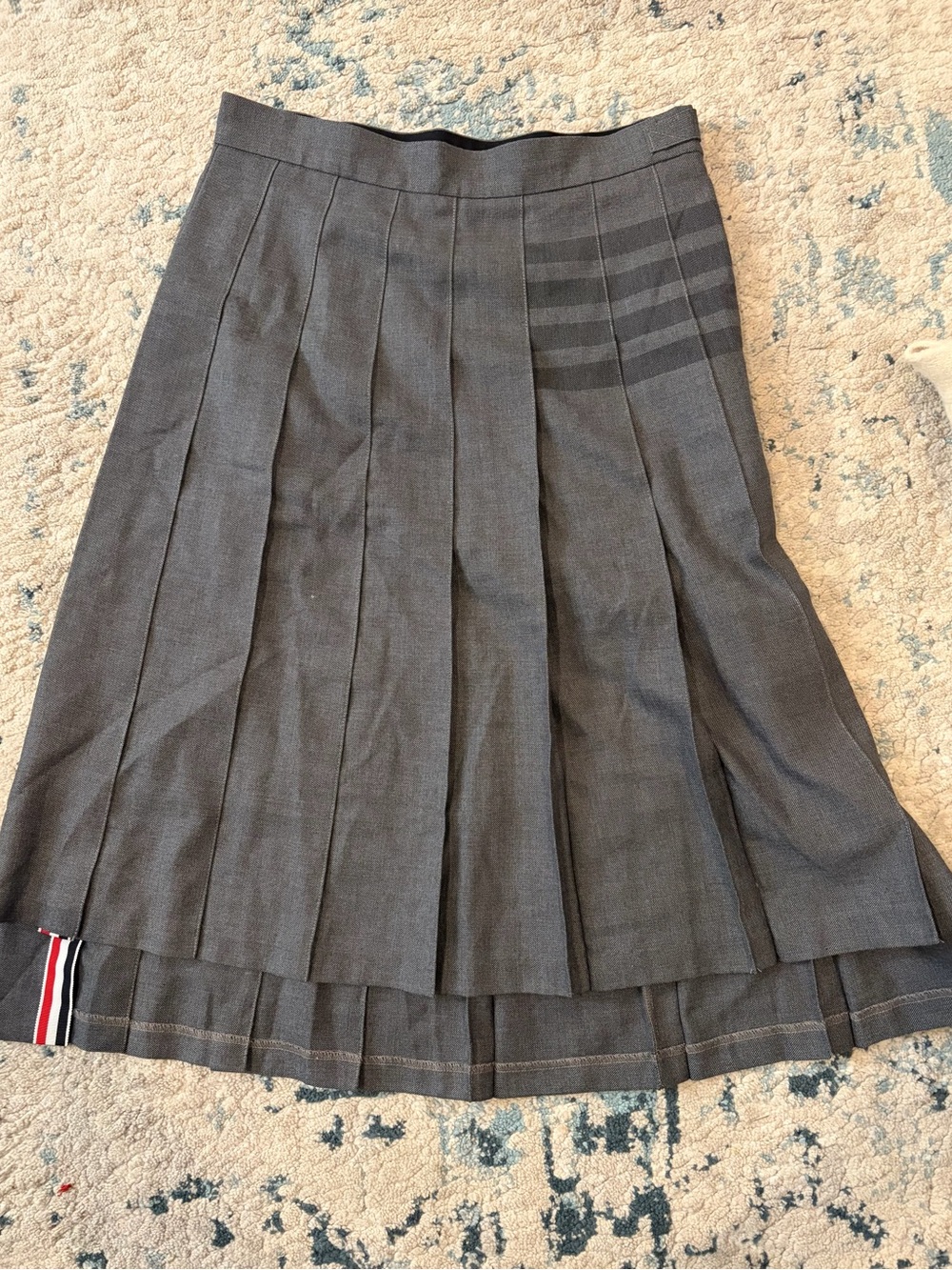 Pleated Gray Women's Skirt